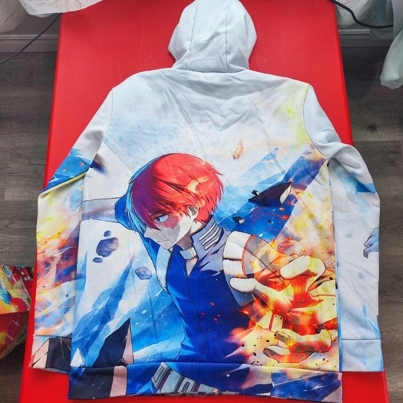 Anime My Hero Academy Shoto Todoroki hoodie youth size XL - Picture 3 of 6
